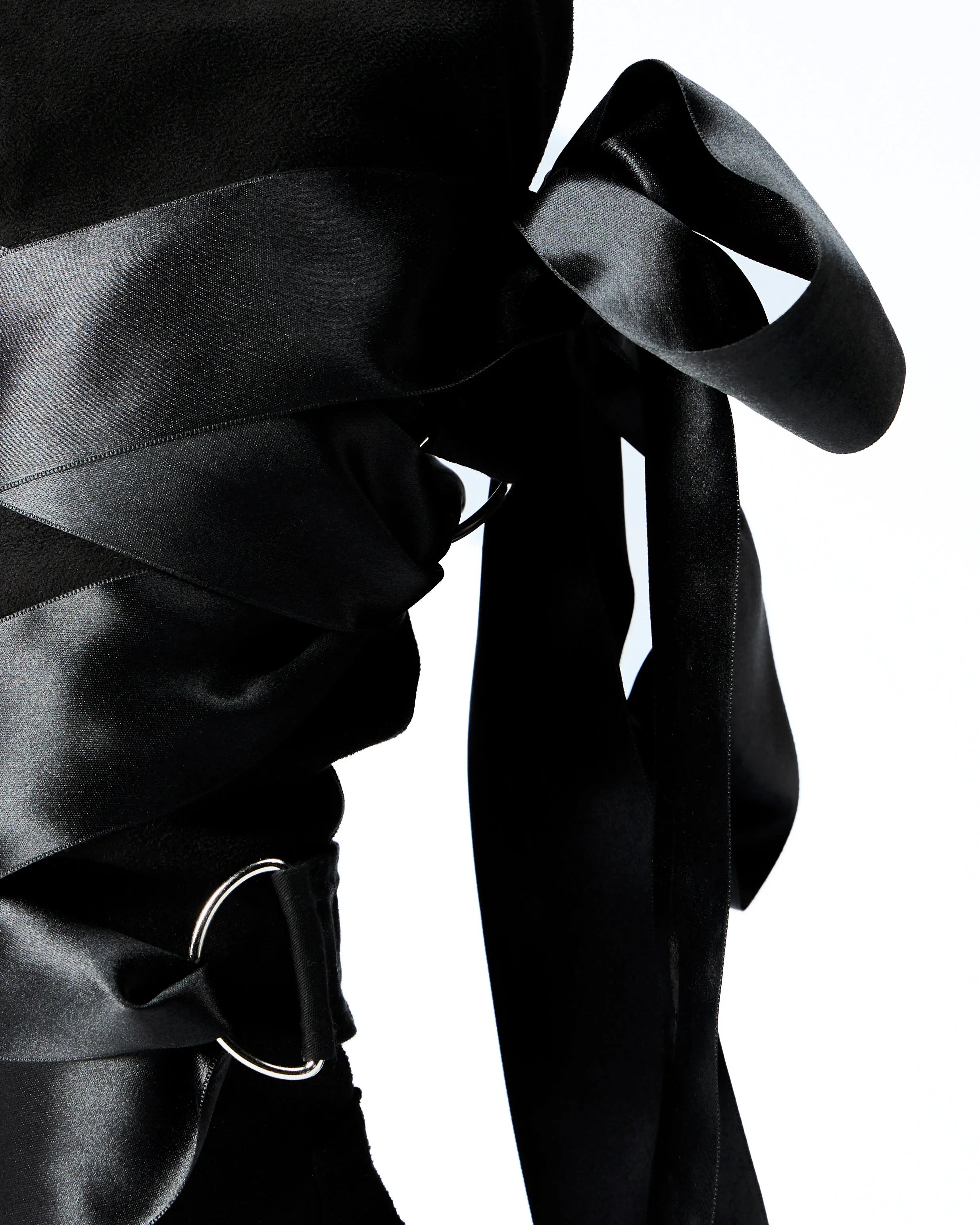 Ribbon Boots Black